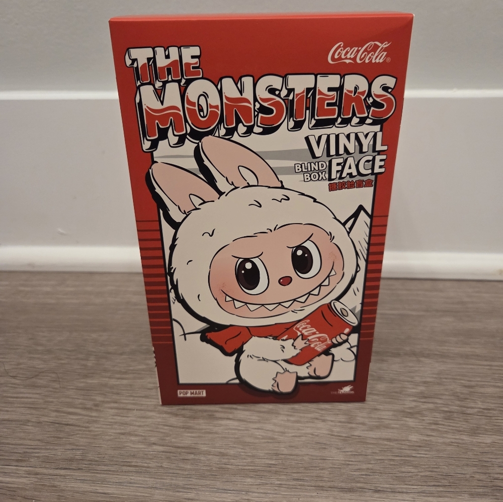 Labubu Coca-Cola The Monsters Vinyl Face Stuffed Animal - Red and White